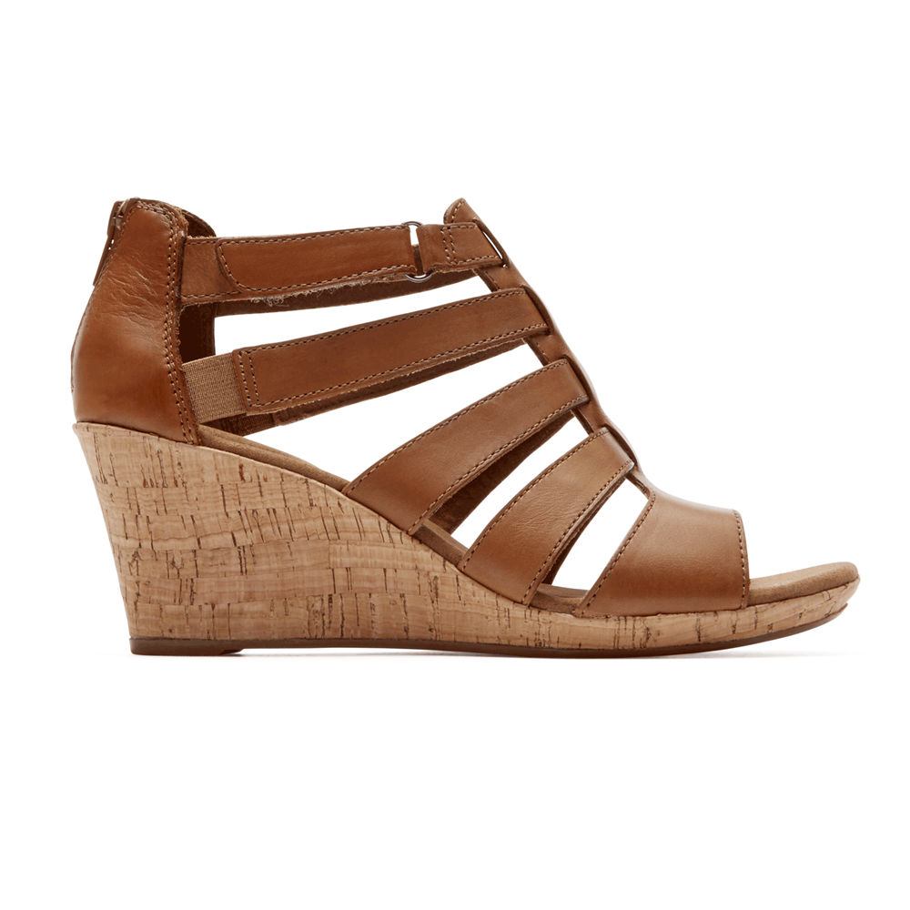 Sandálias Rockport Mulher Marrom - Briah Gladiator - 37251PWNL